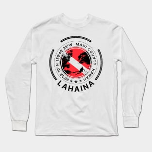 Lahaina Maui Hawaii Diving Long Sleeve T-Shirt